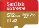 Карта пам'яті SanDisk microSD 512GB C10 UHS-I U3 R190/W130MB/s Extreme V30 (SDSQXAV-512G-GN6MN) [110036], фото 1