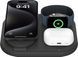 Зарядний пристрій бездротовий Belkin 3в1 Magnetic Foldable iPhone/Watch/AirPods, Qi2 15Вт, чорний (WIZ029VFBK) [108403], фото 2