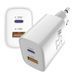 Мережевий зарядний пристрій Sigma mobile X-power 33W GaN, PD, QC (1xUSB-C + 1xUSB-A) White (PS33-01) [619656], фото 2