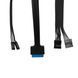Корпус 2E Credo Slim V90B-400 з БЖ 2E TFX400, 1xUSB3.0, 1х USB 2.0, 1xUSB Type-C, 2x90мм, VGA 220мм, mATX, чорний (2E-V90B-400) [111683], фото 8