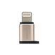Адаптер Remax RA-USB2 Visual microUSB-Lightning Gold (6954851289814) [604150], фото 1