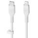 Кабель Belkin BoostCharge Flex USB Type-C - Lightning (M/M), 2 м, White (CAA009bt2MWH) OEM (CAA009bt2MWH-OEM)