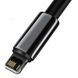 Кабель Baseus Tungsten Gold Fast Charging Data Cable USB to iP 2.4A 2m Black (CALWJ-A01) [803722], фото 5