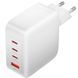 Зарядний пристрій 4xUSB 140W (3xUSB-C+USB-A) PD3.1/QC3.0/GaN White Vention (FEIW0-EU) [402162], фото 1