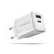 Мережевий зарядний пристрій AXAGON, QC3.0,4.0/AFC/FCP/PPS/Apple + PD type-C, 30W, Білий (ACU-PQ30W) [502999], фото 1