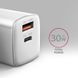 Мережевий зарядний пристрій AXAGON, QC3.0,4.0/AFC/FCP/PPS/Apple + PD type-C, 30W, Білий (ACU-PQ30W) [502999], фото 2