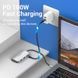Хаб USB 3.1 Type-C -> 4хUSB 3.0/ Type-C PD 100W 5-in-1 Vention (TNBHB) [405758], фото 3