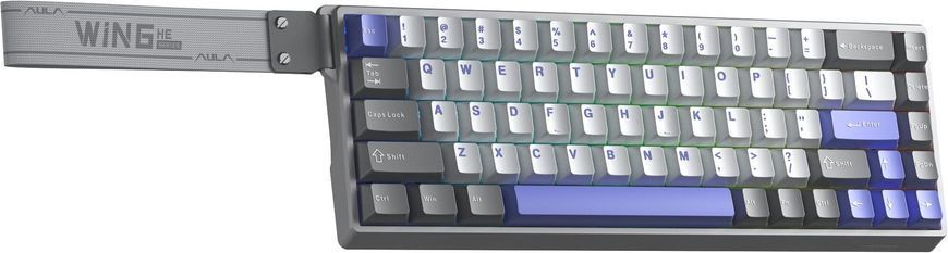 Клавіатура Aula WIN68 HE Max Magnetic Switch Grey/White/Purple (6978080504081) [606095]