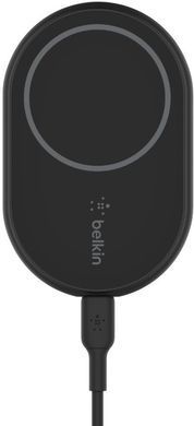 Автомобільний тримач смартфона Belkin Wireless Magnetic Qi, чорний (WIC004BTBK-NC) [110477]