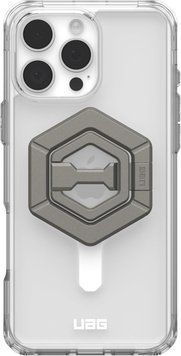 Чохол+магнітне кільце-тримач UAG для Apple iPhone 16 Pro Max, Plyo MagSafe, Ice White/Titanium Stand (1144811BV01) [108292]