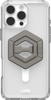 Чохол+магнітне кільце-тримач UAG для Apple iPhone 16 Pro Max, Plyo MagSafe, Ice White/Titanium Stand (1144811BV01) [108292]