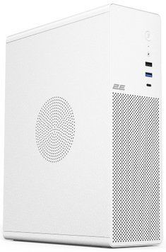 Корпус 2E Credo Slim V90W-400 з БЖ 2E TFX400, 1xUSB3.0, 1х USB 2.0, 1xUSB Type-C, 2x90мм, VGA 220мм, mATX, білий (2E-V90W-400) [111684]