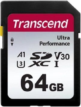 Карта пам'яті Transcend SD 64GB C10 UHS-I U3 R160/W50MB/s 4K (TS64GSDC340S) [110178]