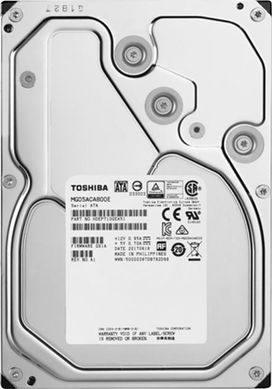 Запам&rsquo;ятовувальний пристрій на жорстких дисках (HDD) SATA 22TB 7200RPM 512MB TOSHIBA (MG10AFA22TE) [501545]