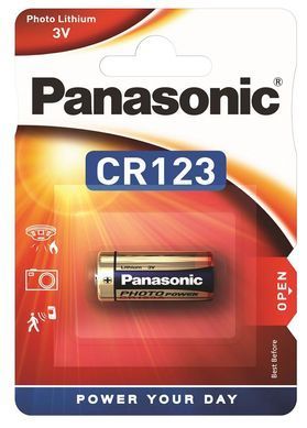 Батарейка Panasonic літієва CR123 блістер, 1 шт. (CR-123AL/1BP) [113388]