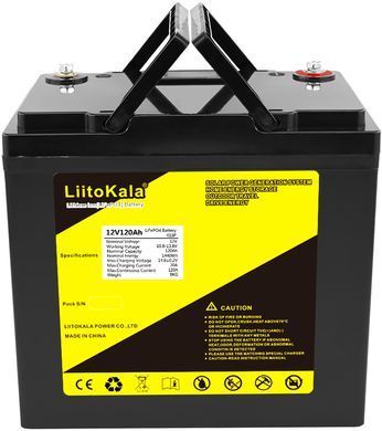 Акумуляторна батарея LiitoKala LiFePO4 12V120Ah, LCD (12V120Ah LiFePO4 LCD) [404117]