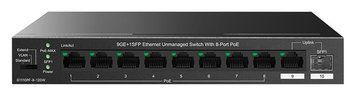Комутатор TENDA 8xGE PoE, 1xGE, 1xSFP, Некерований (TEG1110PF-8-120W) [114449]