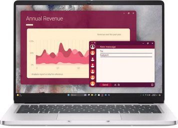 Ноутбук Dell Pro 14 14" FHD+ IPS AG, Intel U5-235U, 16GB, F512GB, UMA, Lin, сріблястий, US клавіатура (BTO106PC14250UA_UBU) [114672]