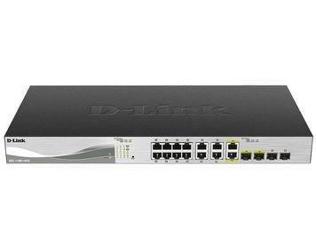 Комутатор D-Link 12x10GE, 2x10GE/SFP+ EasySmart (DXS-1100-16TC) [14849]