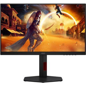 Монітор TFT 23.8" AOC, Fast IPS, 260Гц, 2xHDMI, DP, HAS, Pivot, чорно-червоний (24G4ZR) [405411]