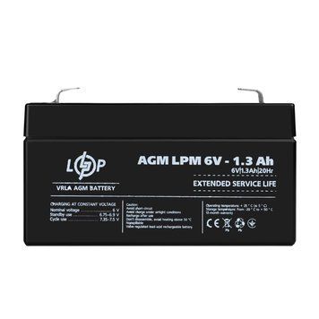 Акумулятор AGM LPM 6V - 1.3 Ah (LP4157) [900186]