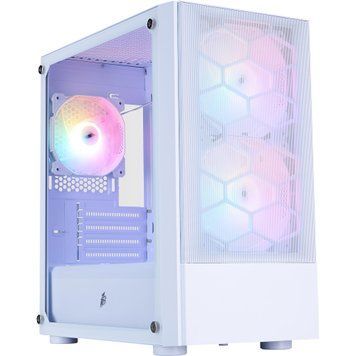 Корпус 1stPlayer White без БЖ (X4-M-WH-2F1P-W-1F1-W) [608757]