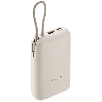 Зовнішній акумулятор Xiaomi Power Bank 10000mAh (Integrated Cable) Tan GL (BHR9072GL) [806186]