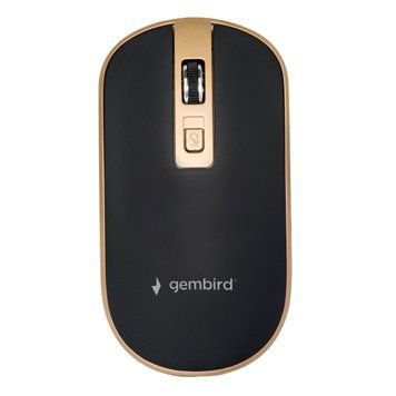 Миша бездротова Gembird Black/Gold (MUSW-4B-06-BG) [606782]