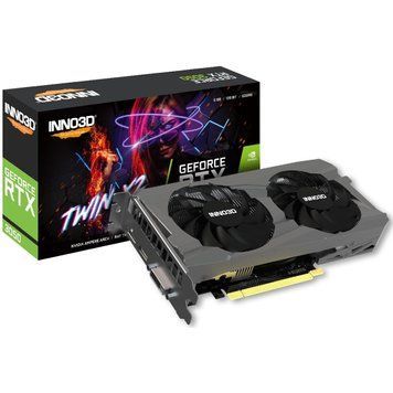 Вiдеокарта GF RTX 3050 6GB GDDR6 Twin X2 V2 Inno3D (N30502-06D6-1880VA60) [621247]