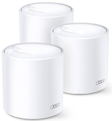 Система WiFi-Mesh TP-LINK Deco X20 AX1800, 1xGE LAN, 1xGE WAN, 3мод (DECO-X20-3-PACK) [104520]