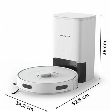 Робот-пилосос Rowenta миючий X-Plorer Serie 75 S+, 2700ПаВт, h=9.5см, 0.3л, конт пил -0.3л, автон. робота до 120хв, білий (RR8587WH) [102351]