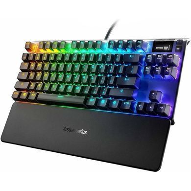 Клавіатура ігрова механічна SteelSeries Apex 7 TKL (Red Switch) UA OLED Smart Display (64646) [401053]