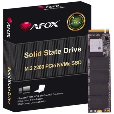 SSD 256Gb AFox ME300 M.2 2280 PCIe NVMe Gen 3x4 3D TLC NAND, Retail (ME300-256GN) [402741]
