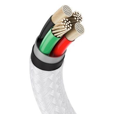 Кабель Baseus Cafule Series Metal Data Cable USB to IP 2.4A 1m White (CALJK-A02) [802340]