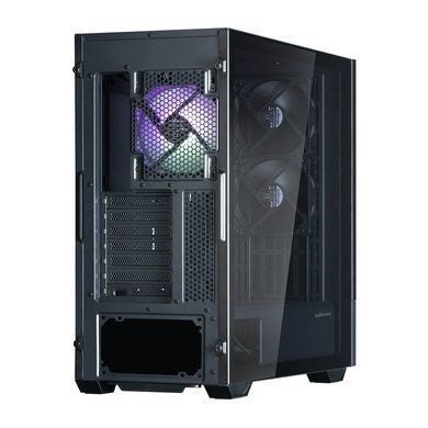 Корпус Zalman Z10 DS, без БЖ, 2xUSB3.0, 1хUSB Type-C, 2х120мм, 1x120мм ARGB, TG Side Panel, ATX, Monitor, чорний (Z10DSBLACK) [109565]