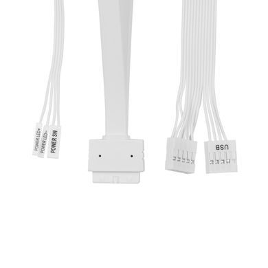 Корпус 2E Credo Slim V90W-400 з БЖ 2E TFX400, 1xUSB3.0, 1х USB 2.0, 1xUSB Type-C, 2x90мм, VGA 220мм, mATX, білий (2E-V90W-400) [111684]