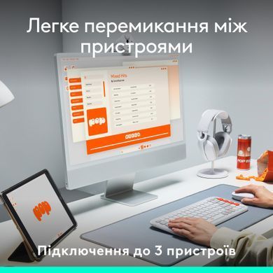 Клавiатура бездротова Logitech Pop Icon Keys Rose (920-013073) [606039]
