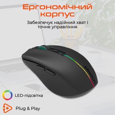 Миша бездротова Meetion BTM002 Black (MT-BTM002-A) [618278]