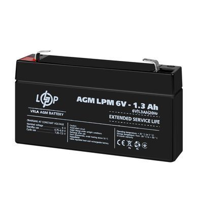 Акумулятор AGM LPM 6V - 1.3 Ah (LP4157) [900186]