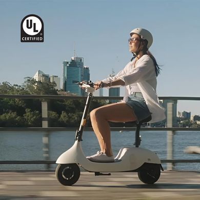 Електросамокат з сидінням OKAI Ceetle PRO EA10C White 10', 350(900)W, 25Km/h, 10.4Ah, 55Km, 20%, NFC, App.29kg (EA10C-W) [800006]