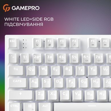 Клавіатура GamePro Genesis Joker Outemu Red Swithes USB White (MK124W) [615504]