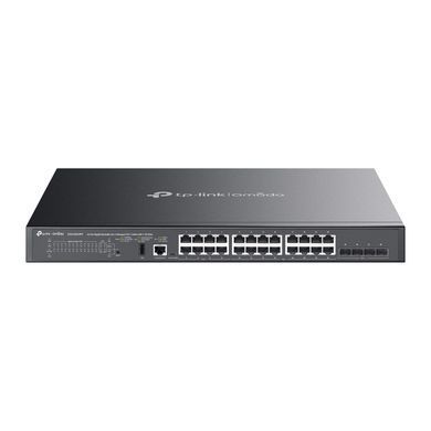 Комутатор TP-LINK 24xGE (24xPoE), 4xSFP+, 500Вт, Керований L3 (SG5428XMPP) [110357]