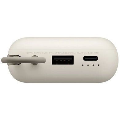Зовнішній акумулятор Xiaomi Power Bank 10000mAh (Integrated Cable) Tan GL (BHR9072GL) [806186]