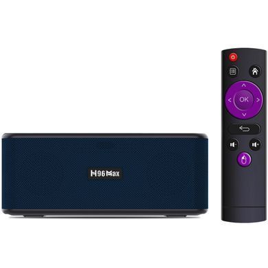 TV Медіаплеєр H96 MAX M7 4/32Gb/ Rockchip RK3528/ Android 13/ WiFi 2.4G+5G/BT 5.1/ колонка 2х7 Вт (M7_4GB/32GB) [404864]