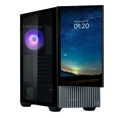 Корпус Zalman Z10 DS, без БЖ, 2xUSB3.0, 1хUSB Type-C, 2х120мм, 1x120мм ARGB, TG Side Panel, ATX, Monitor, чорний (Z10DSBLACK) [109565]