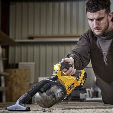 Пилосос акумуляторний DeWalt 18B XR Li-lon D318мм контейнер 0.л 217л/с 1.5кг без АКБ та ЗП (DCV501LN) [111005]