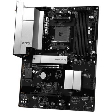 Материнська плата ASRock (AM4/B550, 4*DDR4, 2xPCIex16, HDMI, 4xSATA, 3xM.2, 2.5GLan, 7.1ch, ATX) (B550 Rock WiFi) [405827]