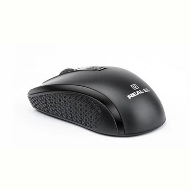Миша бездротова REAL-EL RM-308 Black (EL123200033) [606402]