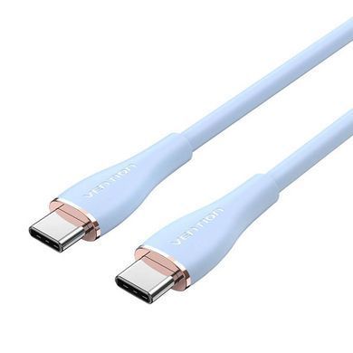 Кабель Vention USB 2.0 C Male to C Male 5A Cable 1.5M Light Blue Silicone Type (TAWSG) [802430]