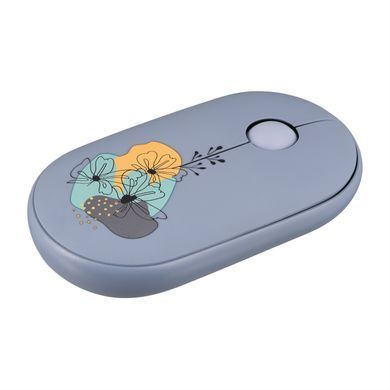 Миша 2E MF300 FLORA:MALLOW Silent WL BT, синій (2E-MF300WFLORABL) [104089]